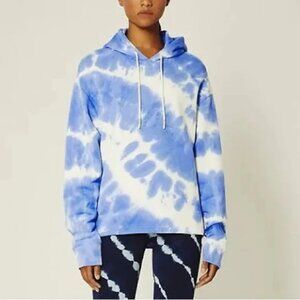 Like New Tory Burch Sport Oversized Tie-Dye Hoodie – Blue Sky, Size Small